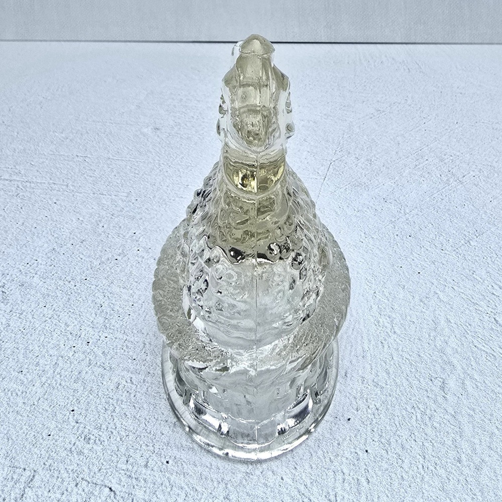 Hen on Nest Clear Glass J.H. Millstein Jeannette Vintage Dish - Picture 2 of 7